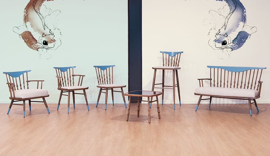 Sillas de madera en O Porriño